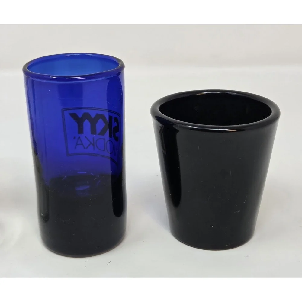 German Souvenir Wine Glasses SKYY Vodka Rumple Minze Shot Glass Lot 4